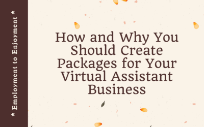 How and Why You Should Create Packages for Your Virtual Assistant Business