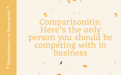 Comparisonitis: Here’s the only person you should be competing with in business