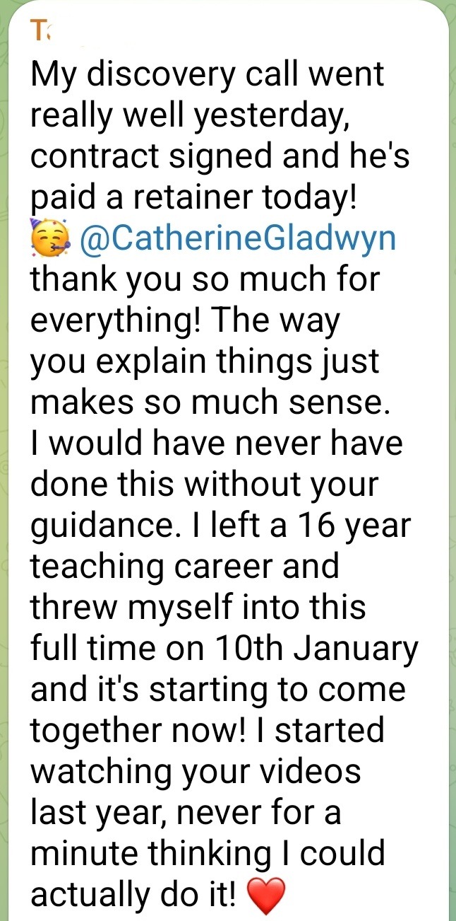 Testimonial from T re VA Course Bundle
