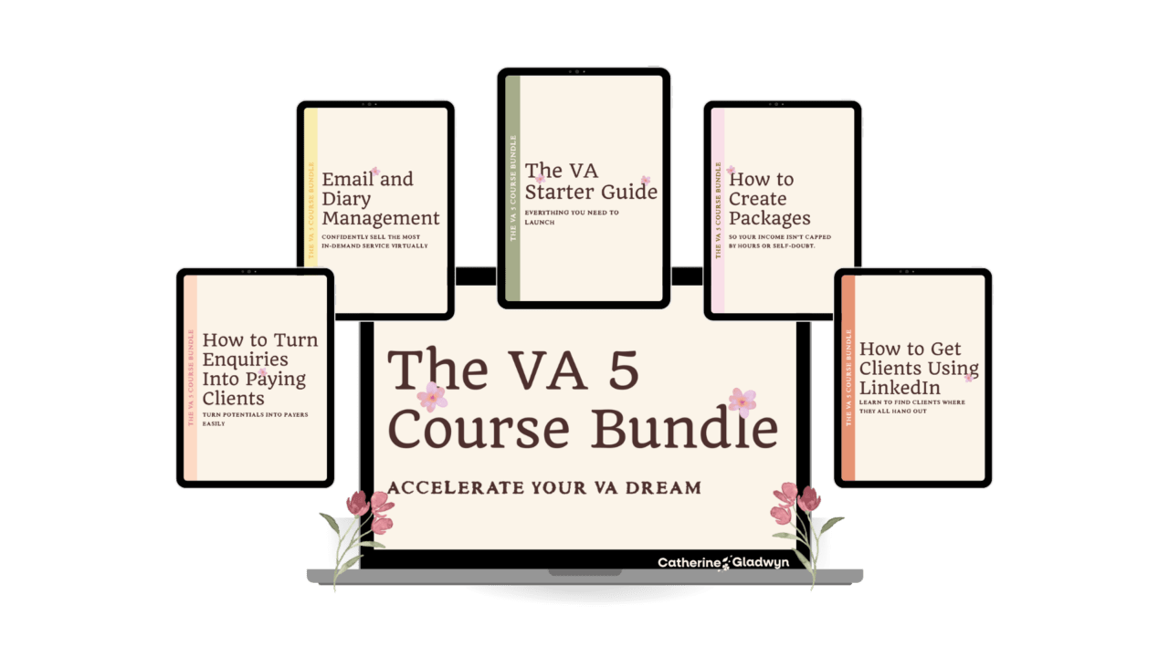Va Course Virtual Assistant Course Bundle | Catherine Gladwyn